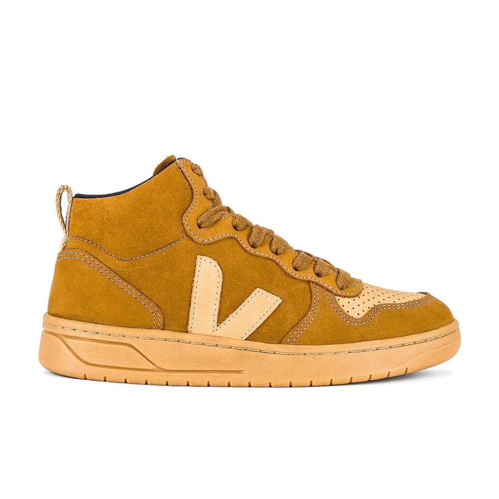 VEJA V-15 Nubuck Camel Desert Sneakers - Picture 3 of 8